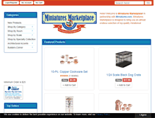 Tablet Screenshot of miniaturesmarketplace.com